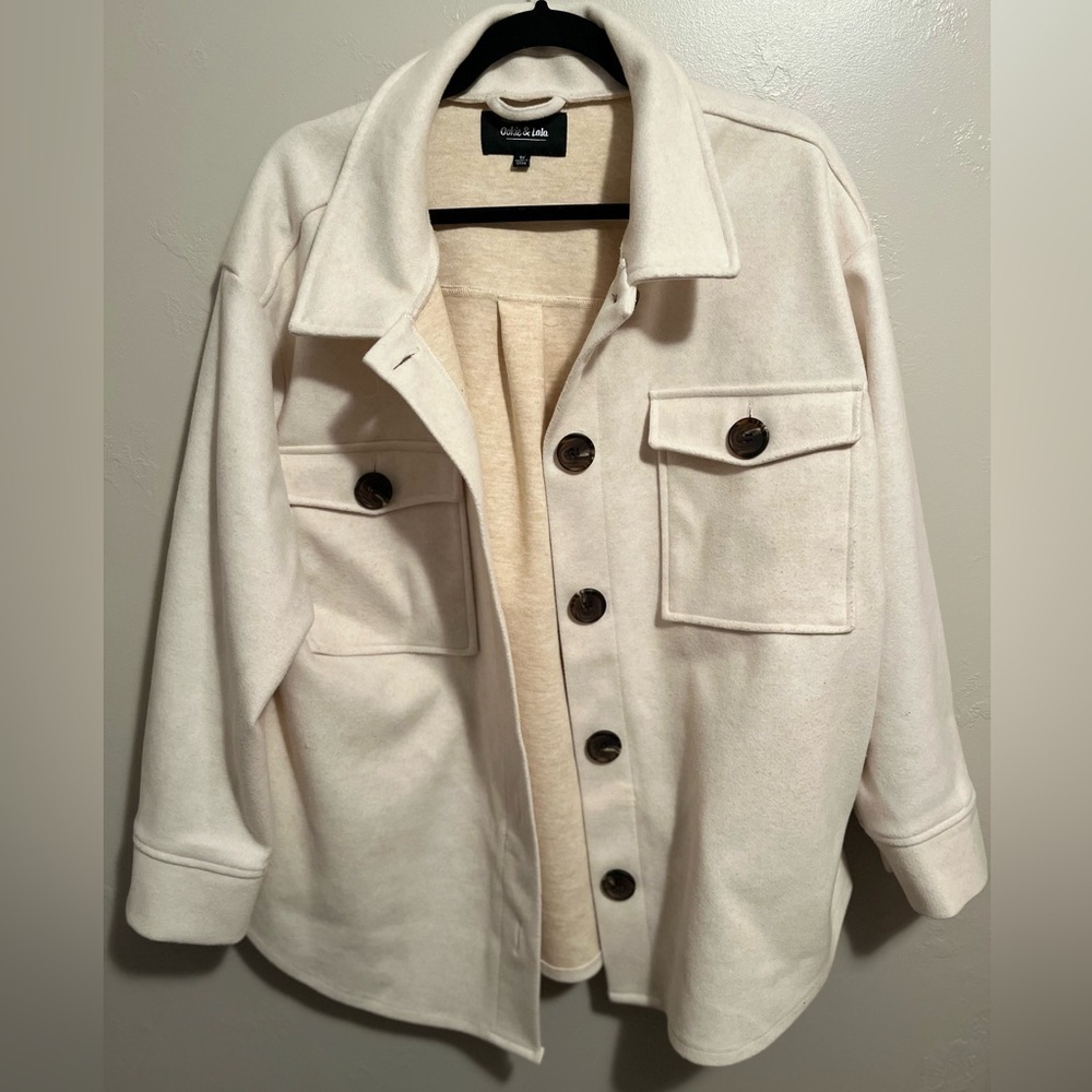 Ookie & Lala Unlined Vegan Cashmere Shacket - Picture 4 of 14
